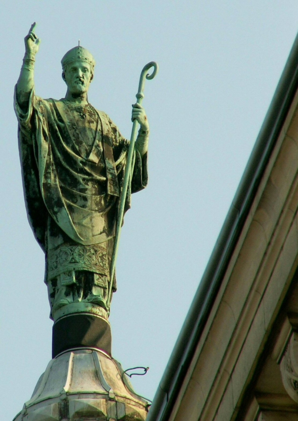 statue, saint martin, basilique, tours
